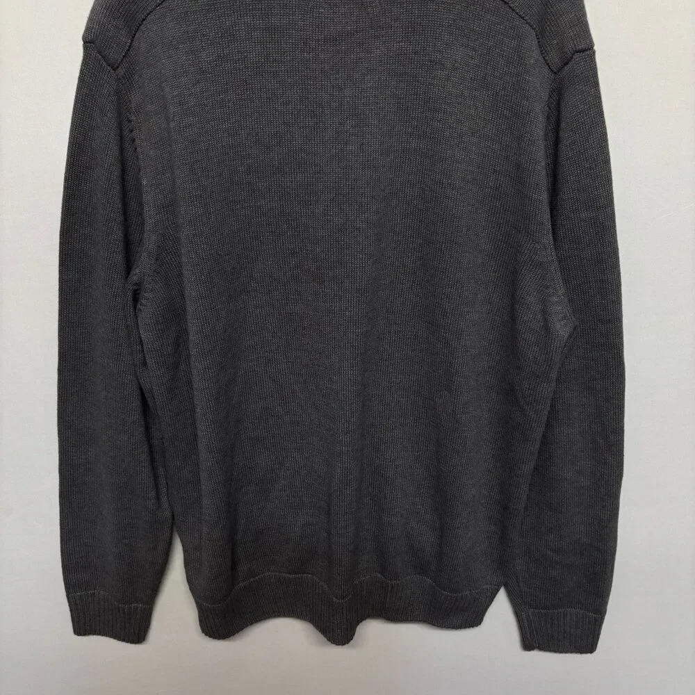 Tricots St Raphael Men Cardigan Sweater Size XL X-Large Gray FA23 D129 -14